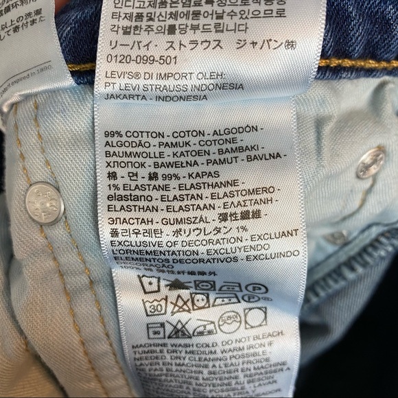 LEVI’S MENS MEDIUM WASH STRAIGHT LEG JEANS {31/30} - Picture 6 of 7